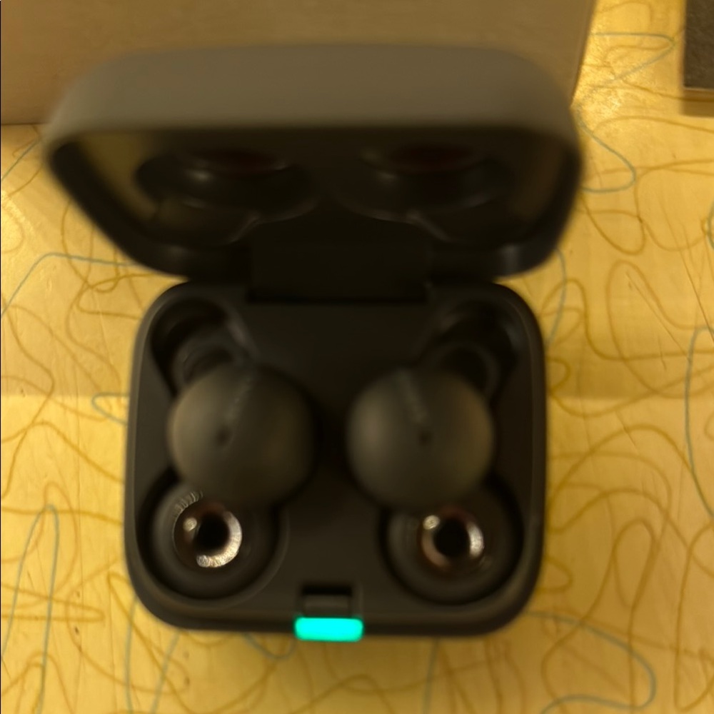 Sony Link Black Wireless Earbuds with Charging Case